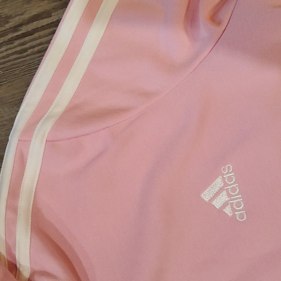 Adidas 3 Stripes Cropped Hoodie Size Large - Picture 7 of 7